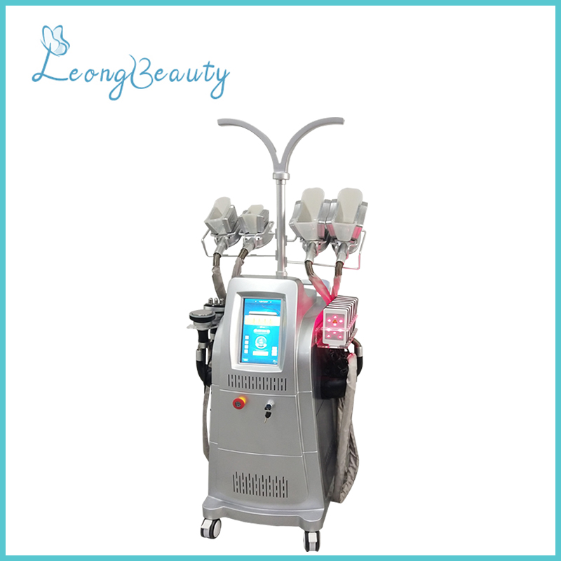 Vertical Gray Color Silicon Cryolipolysis Rf Cavitation Weight Loss Machine