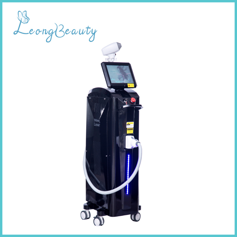 Black 3 Wavelength Diode Laser Permanent Hair Removal Machine